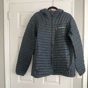 Eddie Bauer Men's Microlight Packable Down Hooded Jacket